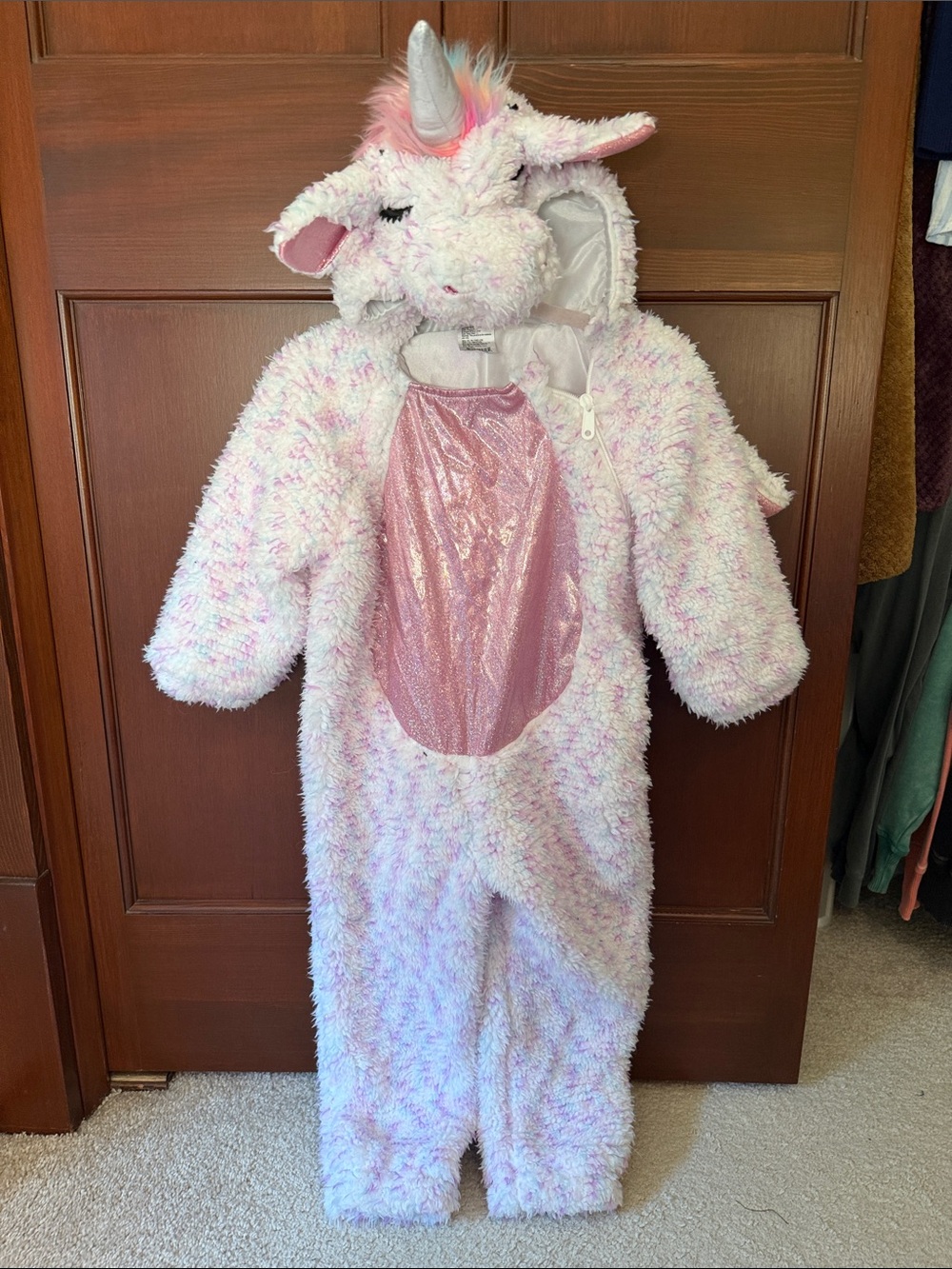 Target Kids Unicorn Costume in Pink, White, Silver